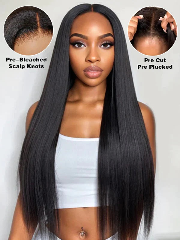 Doubleleafwig 100 Virgin Human Hair Straight Full Lace Wig Pre